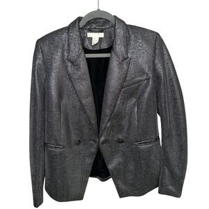 Silver Sparkly Blazer - Size 8